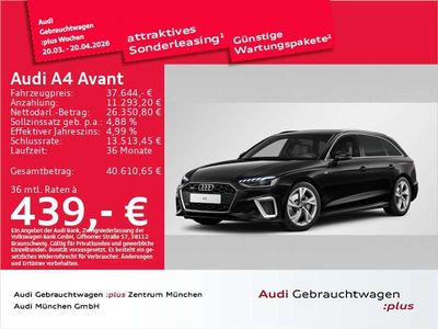 Gebraucht Audi A4 S-Line 204 PS (150 kW) 2024 Mythosschwarz metallic Kombi
