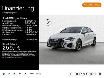 Ibisweiß Gebraucht 2024 Audi S3 Sport Limousine | 35.880 € (Superpreis)