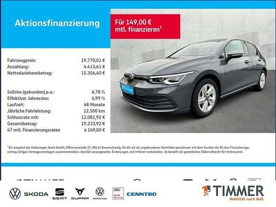 Gebraucht VW Golf VIII Life 131 PS (96 kW) 2023 Delfingrau metallic Limousine