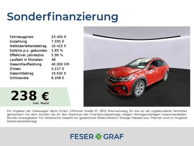 Używany VW Taigo R-line 150 KM (110 kW) 2022 Czerwony SUV