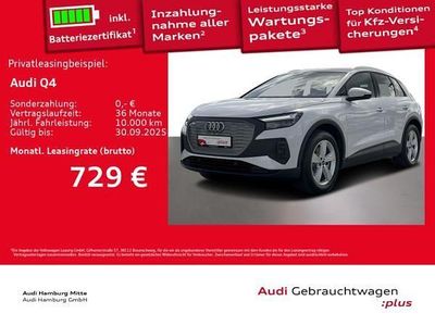 Weiß (gletscherweiß metallic) Gebraucht 2025 Audi Q4 e-tron S-Line SUV | 50.000 € (Fairer Preis)
