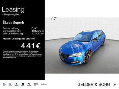 Gebraucht Skoda Superb SportLine 218 PS (160 kW) 2022 Raceblau metallic Kombi
