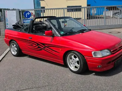 Gebraucht Ford Escort Cabriolet 90 PS (66 kW) 1991 Rot Cabrio