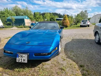 Gebraucht Chevrolet Corvette C4 306 PS (225 kW) 1992 Blau Cabrio