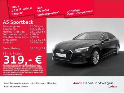 Używany Audi A5 Sportback Basis 150 KM (110 kW) 2023 Czarny Hatchback