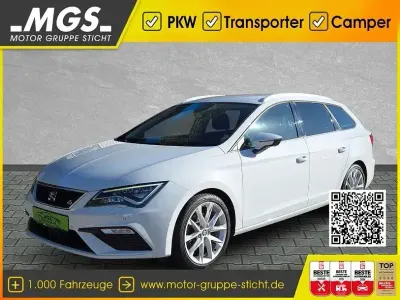 Używany Seat Leon FR 180 KM (132 kW) 2018 Biały Sedan/Limuzyna