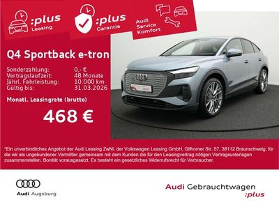 Geysirblau metallic Gebraucht 2025 Audi Q4 e-tron S-Line SUV | 46.770 € (Fairer Preis)