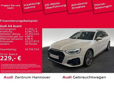Gebraucht Audi A4 S-Line 150 PS (110 kW) 2023 Gletscherweiß metallic Kombi