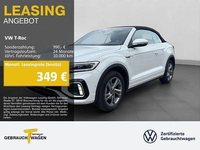 Gebraucht VW T-Roc Cabriolet R-line 150 PS (110 kW) 2025 Weiß Cabrio