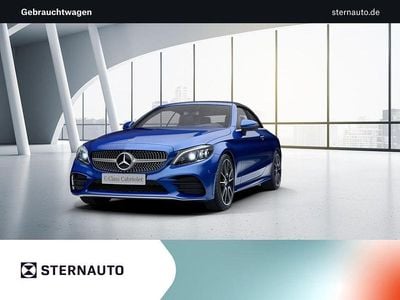Usata Mercedes C400 AMG line 333 CV (244 kW) 2020 Blu Cabrio