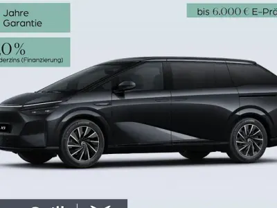 Neu XPENG X9 AWD Performance 369 kW (503 PS) 2026 Blau Van / Kleinbus