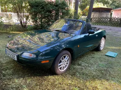Gebraucht Mazda MX5 90 PS (66 kW) 1996 Grün Cabrio