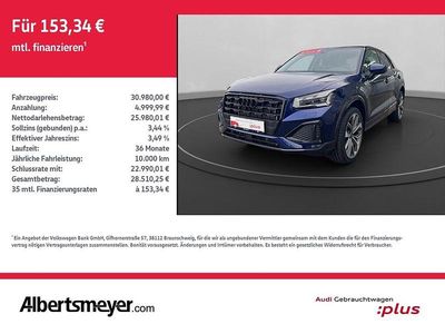 Navarrablau metallic Gebraucht 2025 Audi Q2 Advanced Plus SUV | 30.980 € (Guter Preis)