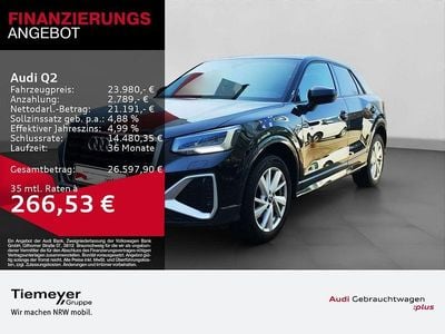 Second-hand Audi Q2 S-Line 150 CP (110 kW) 2023 Negru SUV