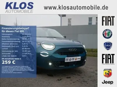Neu Fiat 600 Icon 110 PS (80 kW) 2026 Mare grün metallic (blau) SUV