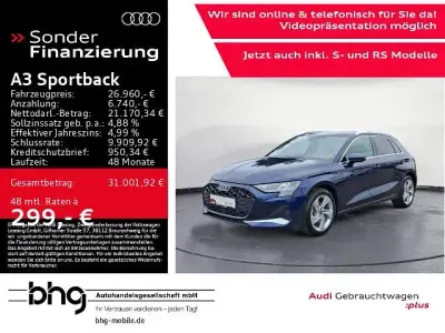 Gebraucht Audi A3 Advanced Plus 150 PS (110 kW) 2025 Blau Limousine