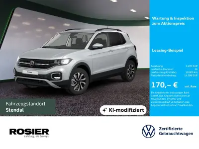 Gebraucht VW T-Cross Active 110 PS (80 kW) 2021 Silber / reflexsilber SUV