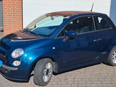 Second-hand Fiat 500 69 CP (50 kW) 2015 Albastru Hatchback
