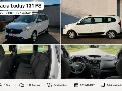 Gebraucht Dacia Lodgy 131 PS (96 kW) 2017 Weiß Van / Kleinbus