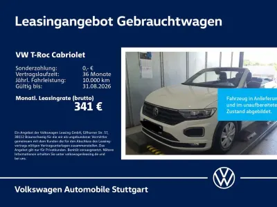 Gebraucht VW T-Roc Cabriolet R-line 150 PS (110 kW) 2021 Weiß Cabrio