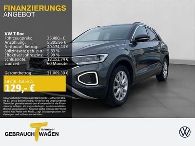 Gebraucht VW T-Roc Goal 150 PS (110 kW) 2025 Grau SUV