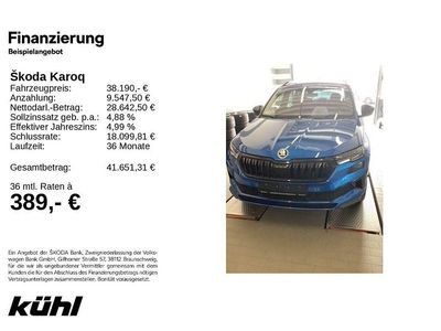 Gebraucht Skoda Karoq SportLine 190 PS (139 kW) 2024 Raceblau metallic SUV