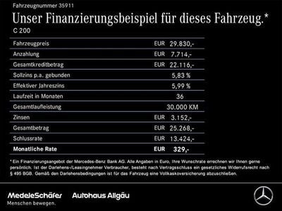 Gebraucht Mercedes C200 Avantgarde 163 PS (119 kW) 2023 Schwarz Limousine