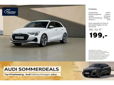 Gebraucht Audi A3 Sport 204 PS (150 kW) 2025 Gletscherweiß metallic Limousine