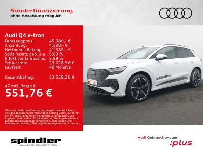 Gebraucht Audi Q4 e-tron S-Line 210 kW (286 PS) 2024 Gletscherweiß metallic SUV