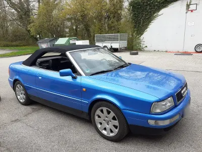 Używany Audi Cabriolet Comfort 125 KM (91 kW) 1998 Niebieski Kabriolet