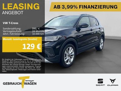 Gebraucht VW T-Cross Goal 95 PS (69 kW) 2025 Schwarz SUV