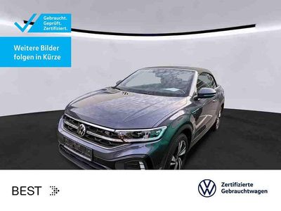 Gebraucht VW T-Roc Cabriolet R-line 150 PS (110 kW) 2022 Rauchgrau metallic/schwarz Cabrio