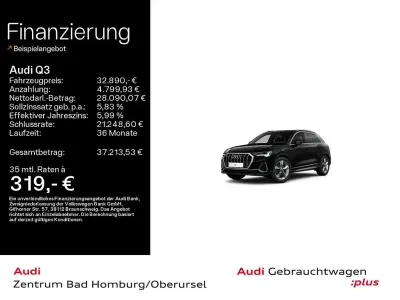 Gebraucht Audi Q3 S-Line 200 PS (147 kW) 2022 Mythosschwarz metallic SUV