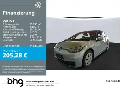 Brugt VW ID.3 Pure 110 kW (150 HK) 2023 Sort Hatchback