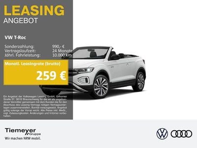 Gebraucht VW T-Roc Cabriolet Goal 150 PS (110 kW) 2025 Weiß Cabrio