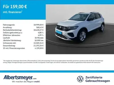 Usata VW T-Cross Goal 95 CV (69 kW) 2025 Bianco SUV