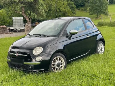 Gebraucht Fiat 500 86 PS (63 kW) 2011 Schwarz Kleinwagen