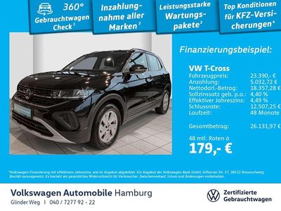 Deep black perleffekt Gebraucht 2024 VW T-Cross Life SUV | 23.390 € (Fairer Preis)