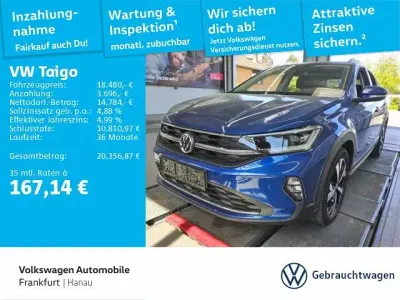 Używany VW Taigo Style 110 KM (80 kW) 2022 Niebieski SUV