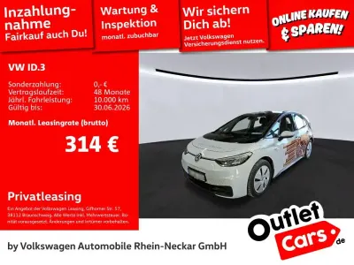 Gebraucht VW ID.3 Pro 106 kW (145 PS) 2021 Weiß Kleinwagen