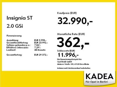 gebraucht Opel Insignia ST 2.0 GSi DynLi,LED,Leder,Navi,20''LM