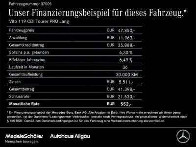 Gebraucht Mercedes Vito 190 PS (139 kW) 2024 Obsidianschwarz (metallic) Van