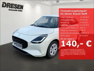 Neu Suzuki Swift Club 83 PS (61 kW) 2026 Weiss Kleinwagen
