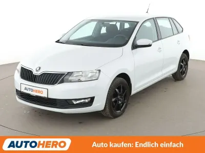 Gebraucht Skoda Rapid Ambition 95 PS (69 kW) 2017 Bila moon/moon white Kleinwagen