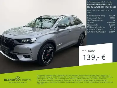 Begagnad DS Automobiles DS7 Crossback Performance Line Plus 300 HK (220 kW) 2021 Grå SUV