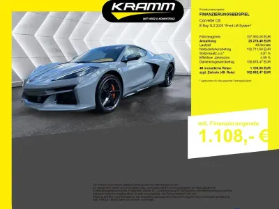 Nowe Corvette C8 655 KM (481 kW) 2026 Szary