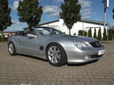 Gebraucht Mercedes SL500 306 PS (225 kW) 2001 Silber Cabrio