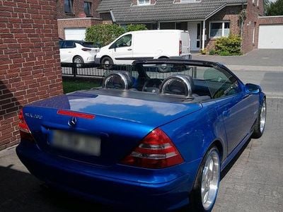 Second-hand Mercedes SLK200 163 CP (119 kW) 2000 Albastru Cabrio