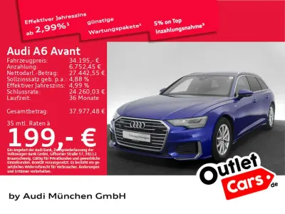 Gebraucht Audi A6 S-Line 204 PS (150 kW) 2023 Ultrablau metallic Kombi
