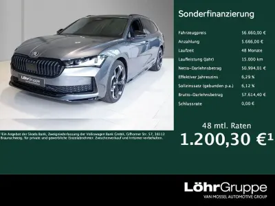 Neu Skoda Superb SportLine 193 PS (141 kW) 2026 Graphitegrau metallic Kombi